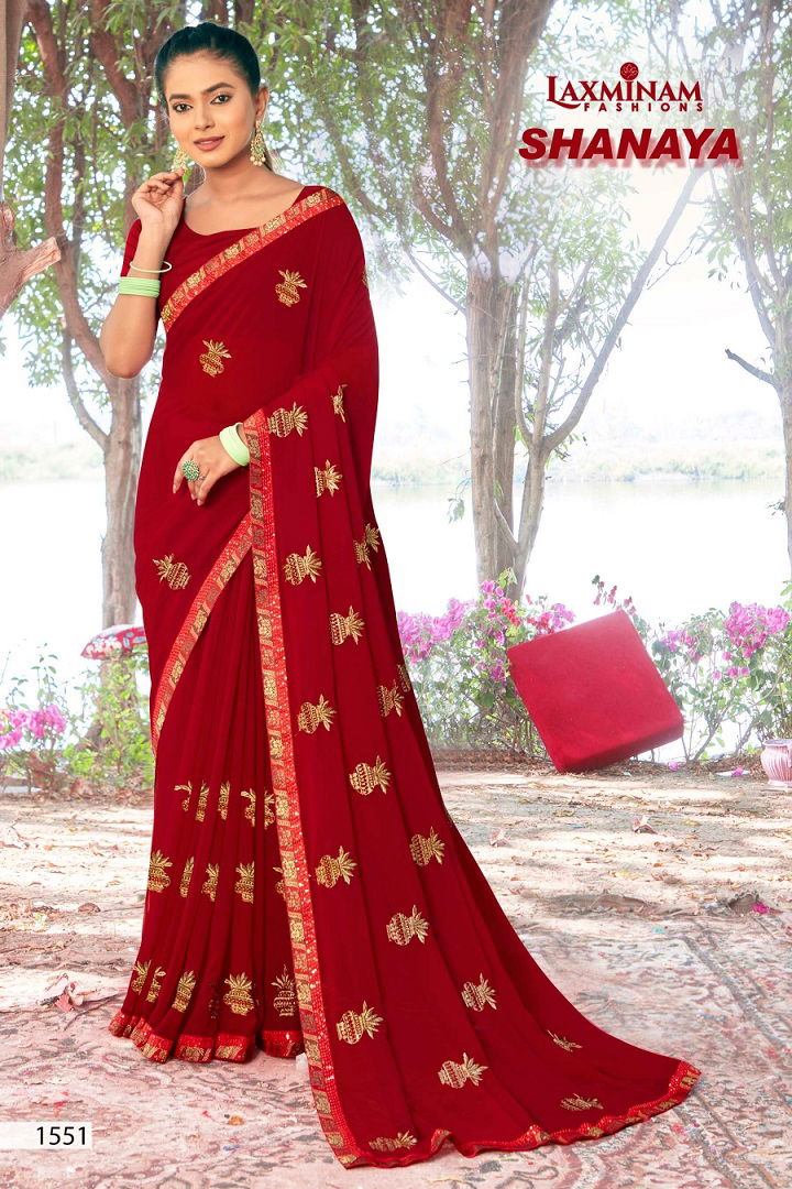 Laxminam Shanaya By Kalista Georgette Sarees Catalog
